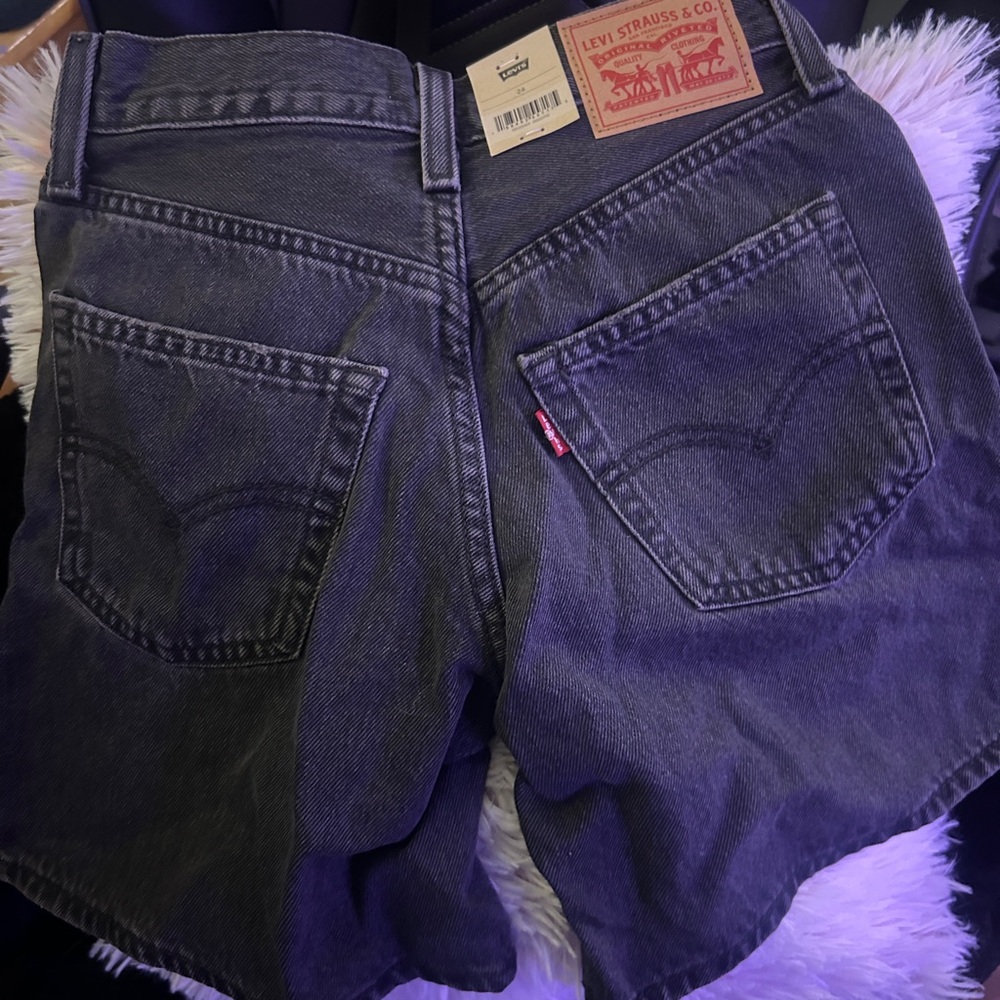 Levi's Black/Gray Mid-Rise ‘94 Baggy Shorts